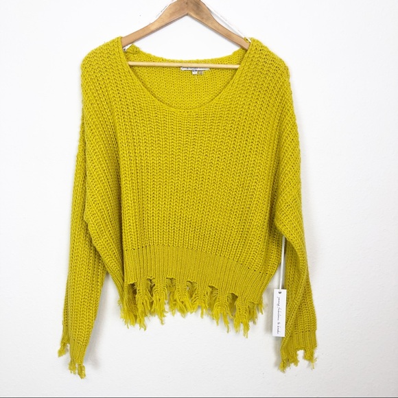 Young Fabulous & Broke Sweaters - Young, Fabulous and Broke Distressed Sweater